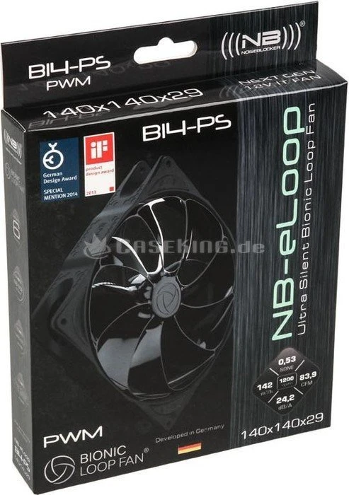 Noiseblocker NB-eLoop B14-PS Black Edition, 140mm