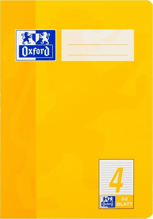 Schulheft, A5, Lineatur 4, dunkelgelb, 32 Blatt