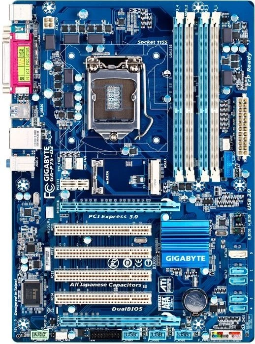 GIGABYTE GA-P75-D3 (Rev. 1.0) (Intel 1155)