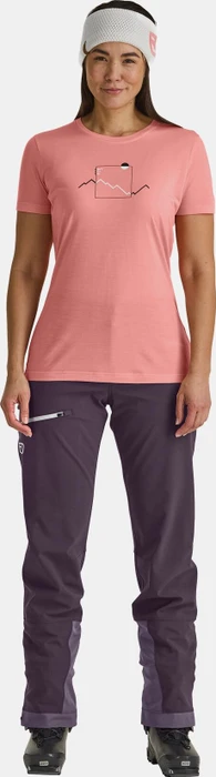 Ortovox 150 Cool Peak Focus Funktionsshirt kurzarm blossom (Damen)