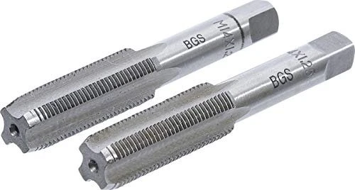 BGS technic Gewindebohrer mit Vor- und Fertigschneider, M14, 2 Stück