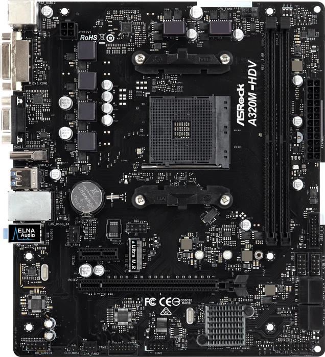 ASRock A320M-HDV R3.0 (AMD AM4)