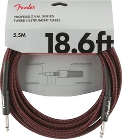 Fender Professional Series Instrument Cable Red Tweed 5.5m