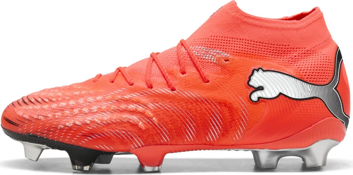 Puma Future 9 Ultimate FG glowing red/puma white/puma black/puma silver (Damen)