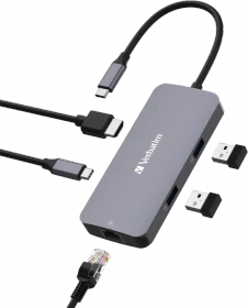 Verbatim USB-C Pro Multiport Hub CMH-05, USB-C 3.0 [Stecker] (32150)