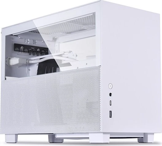 Lian Li Q58, weiß, PCIe 3.0, Glasfenster, Mini-ITX