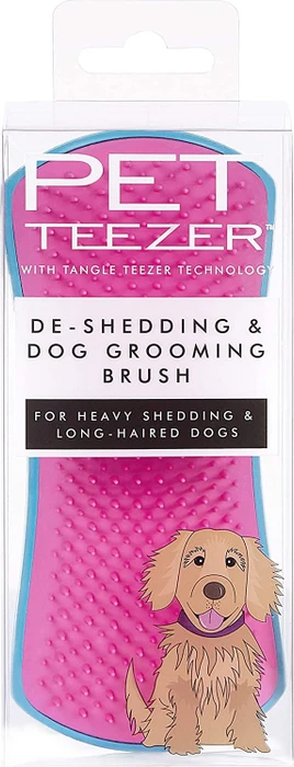 PET Teezer De-Shedding & Grooming Brush, Blau/Pink