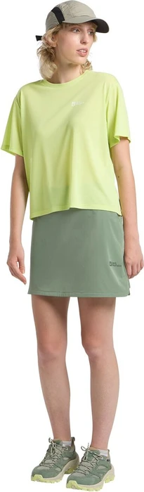 Jack Wolfskin Hiking Alpine Skort kurz eucalyptus (Damen)