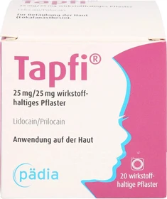 Tapfi Pädia 25mg/25mg wirkstoffhaltige Pflaster, 20 Stück