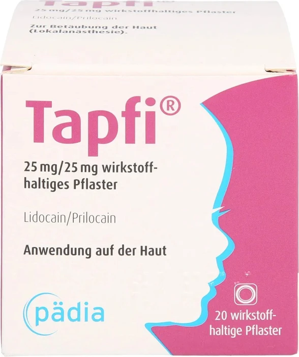 Tapfi Pädia 25mg/25mg wirkstoffhaltige Pflaster, 20 Stück