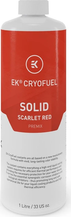 EK Water Blocks EK-CryoFuel Solid Scarlet Red, Kühlflüssigkeit, 1l