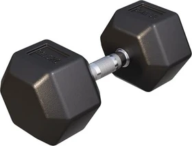 Gorilla Sports Hexagon Gummi Kurzhantel 22.5kg