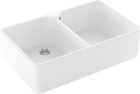 Villeroy & Boch Spülstein Doppelspüle stone white