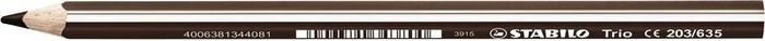 STABILO Trio thick Buntstift dunkelbraun, Kartonbox, 12er-Pack