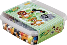 Hama maxi Box mit Perlen und Stiftplatte - Löwe/kleiner Elefant