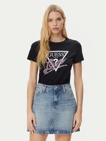 Guess Love T-Shirt kurzarm schwarz (Damen)