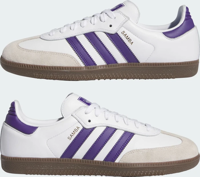 adidas Samba ADV cloud white/collegiate purple/gold metallic