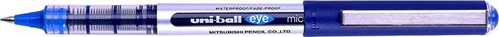 Uni-Ball Eye Micro UB-150 Tintenroller (Mine) blau/silber, 12er-Pack
