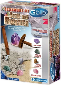 Clementoni Galileo Ausgrabungs-Set Steine + Mineralien