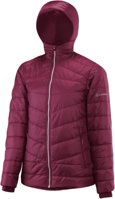 Löffler Hooded Iso CF PL100 Funktionsjacke burgund (Damen)