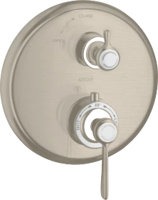 Hansgrohe Axor Montreux Thermostat Unterputz mit Hebelgriff und Absperrventil brushed nickel