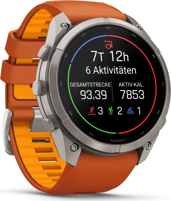 Garmin Fenix 9 Pro inReach 51mm titanium/autumn orange-spark orange