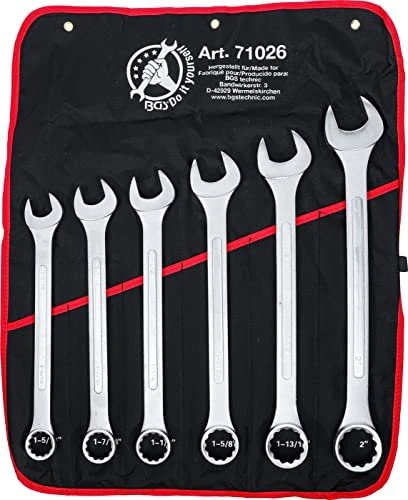 BGS technic DIY XXL zöllig Schraubenschlüsselsatz inkl. Tasche, 6-tlg.