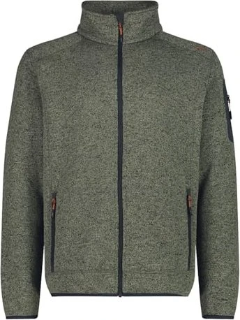 CMP Melange Knit Tech Heavy Fleece Jacke sage/antracite (Herren)