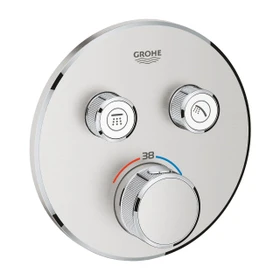 Grohe Grohtherm SmartControl Thermostat mit 2 Ventilen supersteel