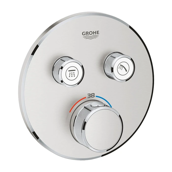 Grohe Grohtherm SmartControl Thermostat mit 2 Ventilen supersteel