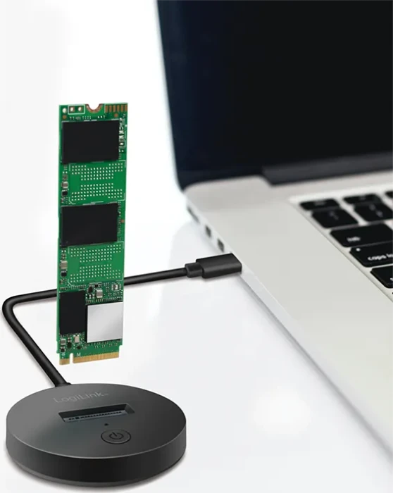 LogiLink Dockingstation, M.2 NVMe/SATA, 1-Port, USB-C 3.1