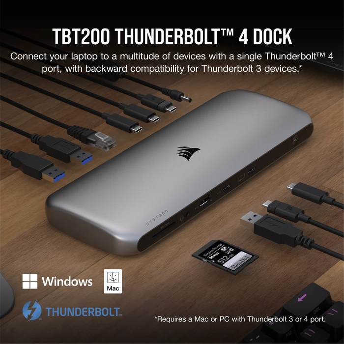 Corsair TBT200 Thunderbolt 4 Dock, Thunderbolt 4 [Buchse]