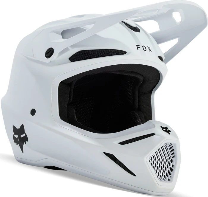 Fox Racing V3 Solid matt weiß