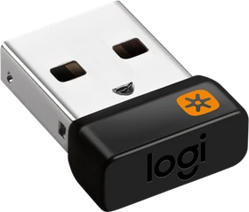 Logitech Unifying Receiver, Funk-Empfänger, schwarz/orange