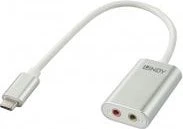 Lindy USB Typ C auf Audio Konverter, silber (42711)