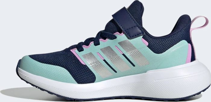 adidas Fortarun 2.0 Cloudfoam Elastic Lace Top Strap dark blue/silver metallic/semi flash aqua (Junior)