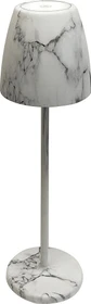 Megatron Tavola Premium LED Tischleuchte marmorweiß