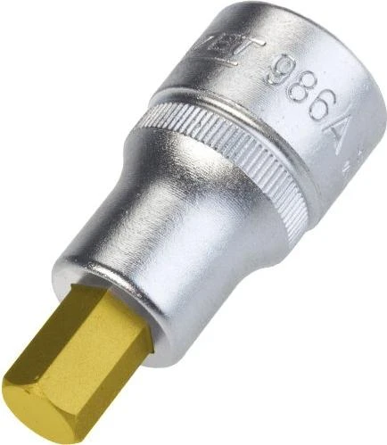 Hazet 986A-3/8 Innensechskant Steckschlüssel 1/2" zöllig, 3/8"x52mm