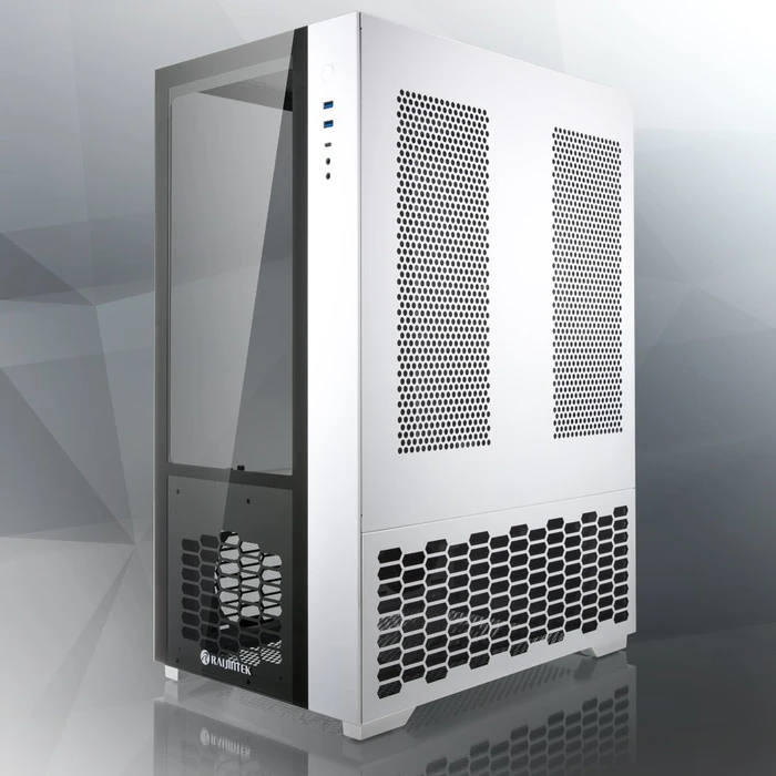 Raijintek Paean Premium, weiß, Glasfenster