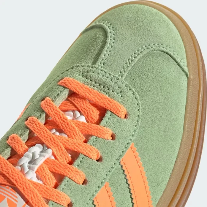 adidas Gazelle Bold semi green spark/screaming orange/core white (Damen)