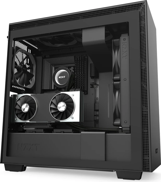 NZXT H710i, schwarz, Glasfenster
