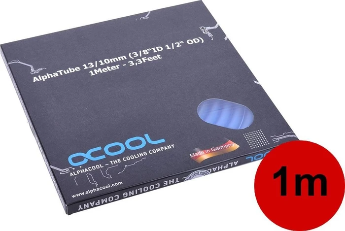 Alphacool AlphaTube HF, 13/10mm, 1m, UV blau