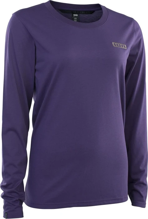 ION Bike Tee Logo DR LS Trikot langarm dark purple (Damen)