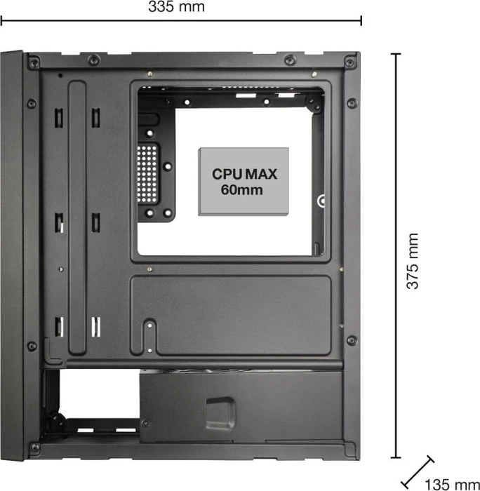 Tacens Anima ACSLIM500, schwarz, 500W TFX