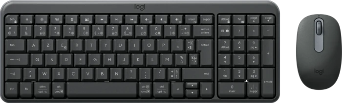 Logitech MK250 Compact Wireless Combo Graphite, Bluetooth, FR