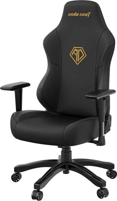 Anda Seat Phantom 3 L Gamingstuhl, Elegant Black, Kunstleder schwarz/Logo gold