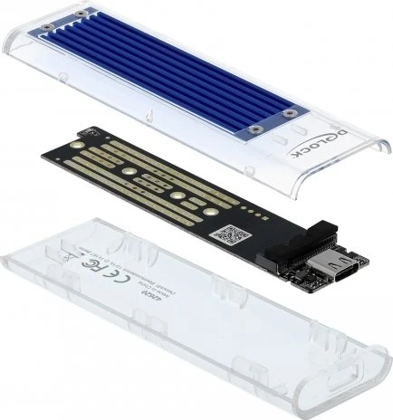 DeLOCK USB 3.2 Gen 2 External Enclosure, USB-C 3.1