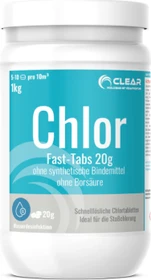 Clear Premium Poolcare Chlortabletten schnelllöslich 1kg (50x 20g)
