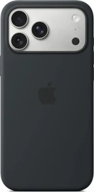 Apple Silikon Case mit MagSafe für iPhone 17 Pro Max schwarz