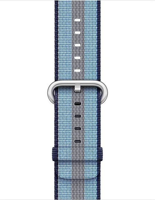 Apple Nylon-Armband gestreift für Apple Watch 38mm mitternachtsblau